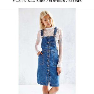 Urban Outfitters BDG Cora Denim Overall Midi Dress